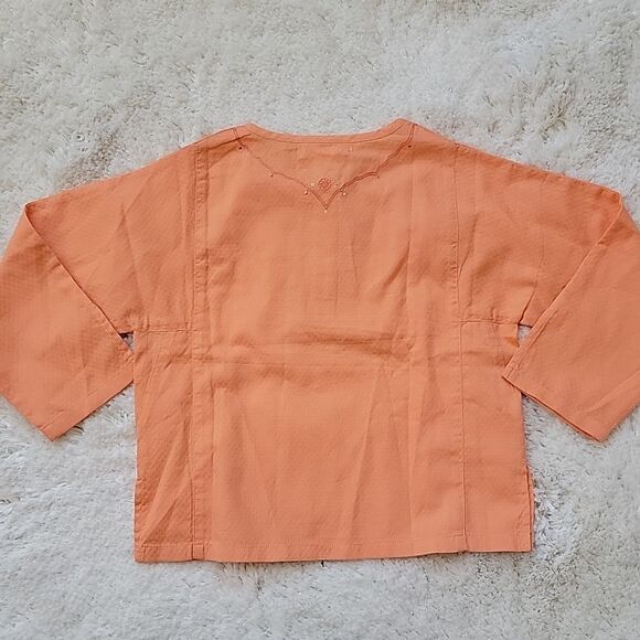 JANIE AND JACK ORANGE TUNIC-STYLE BOHO TOP, SIZE 4 - NEW! - Picture 6 of 9